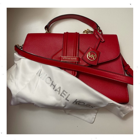 Michael Kors Bleecker Leather Satchel - Picture 4 of 7